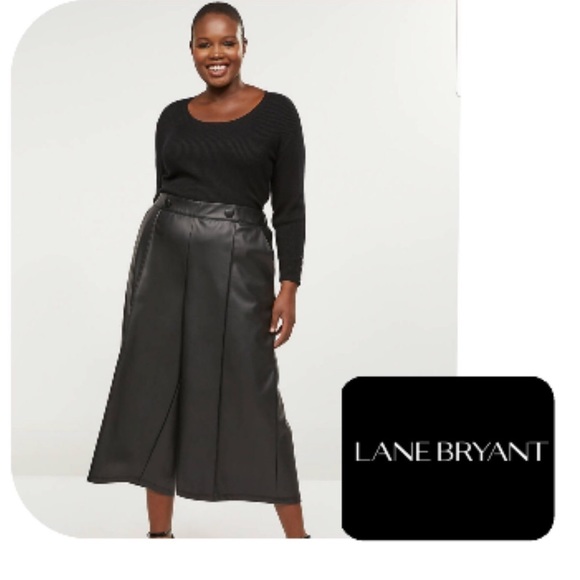 Lane Bryant Pants - Lane Bryant Faux Leather Gaucho